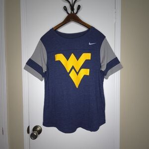 Nike Women's Large West Virginia Mountaineers T-Shirt Short Sleeve